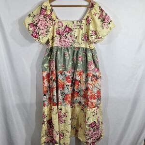 Meadow Rhodes Floral Tiered Smock Dress